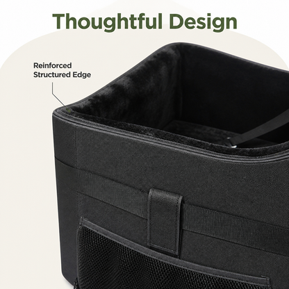 Padded Elevated Dog Car Booster (Removable Washable Cover)