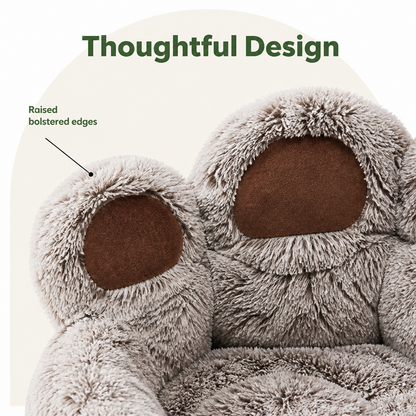 Plush & Non-Slip Bear Paw Pet Bed