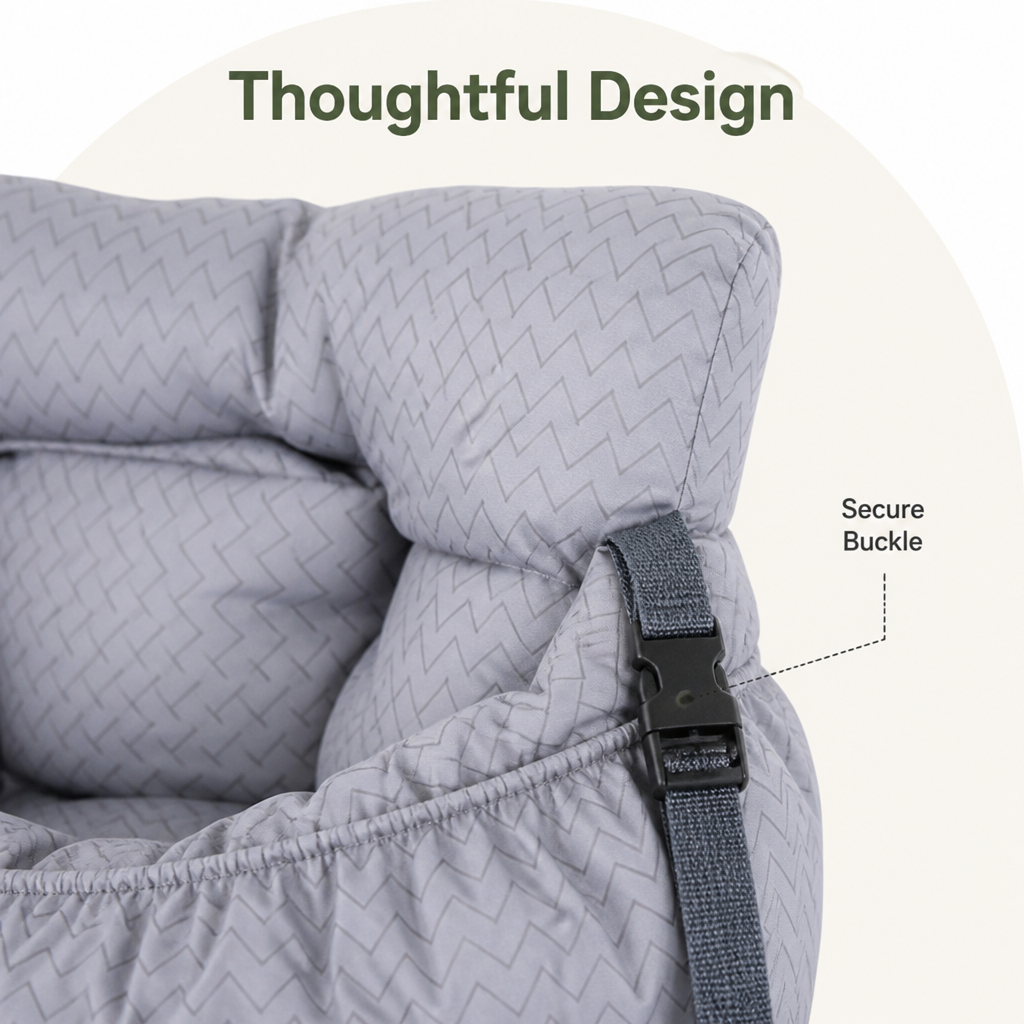 Safety Hook & Buckle Dog Car Seat