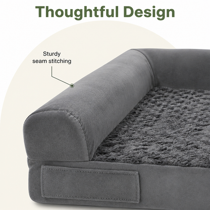 Orthopedic Memory Foam & Non-Slip Dog Bed (Removable Cover)