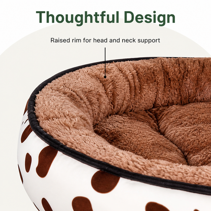 Cozy Plush Polyester & Detachable Cover Pet Bed