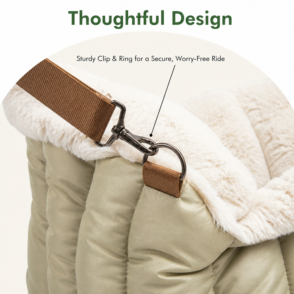 Plush Fleece Car Seat & Travel Carrier