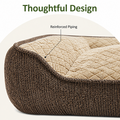 Orthopedic Memory Foam Dog Bed (Machine-Washable Cover)