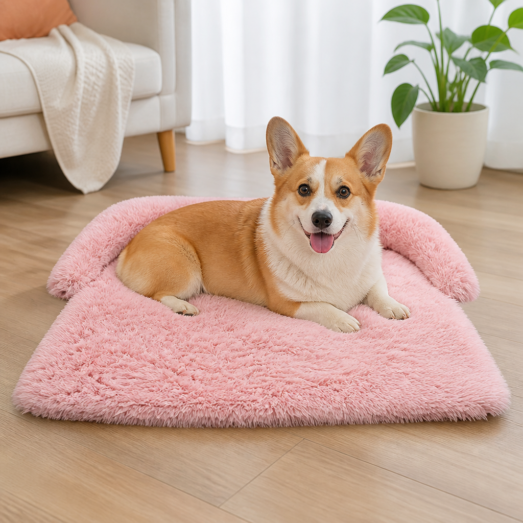 All-Season Fluffy Washable Sofa Bed (Non-Slip Bottom)
