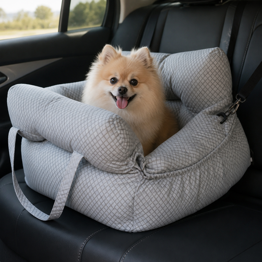 Breathable Polyester Travel Carrier (Safety Hook & Car Seat Fit)