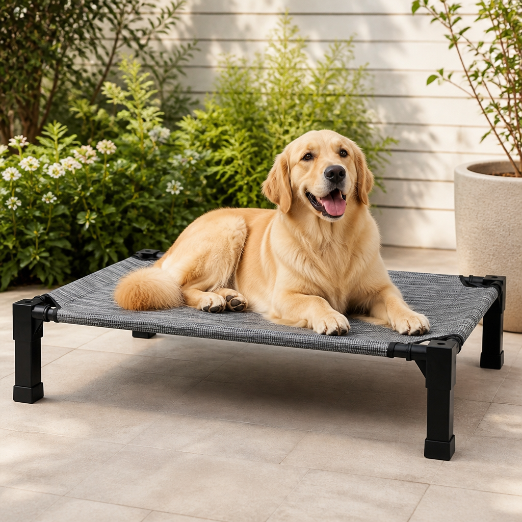 Elevated Washable Breathable Mesh Dog Bed