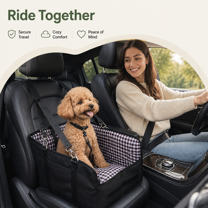 Safety Belt & Anti-Collapse Dog Booster Seat