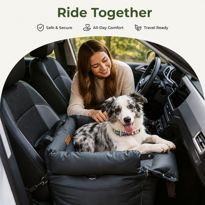 Chew-Resistant & Washable Dog Car Seat