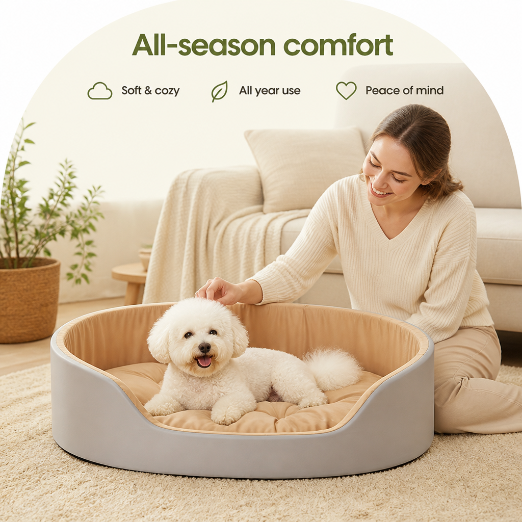 Four Seasons Thick Polyester Dog Bed