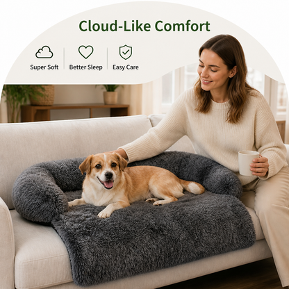 Plush Neck Pillow Pet Sofa Bed (Removable Cover)