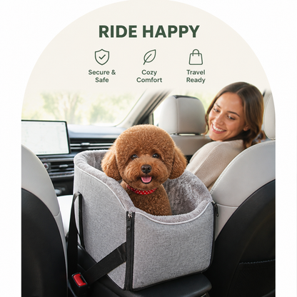 Buckle-Secure & Portable Polyester Pet Car Seat