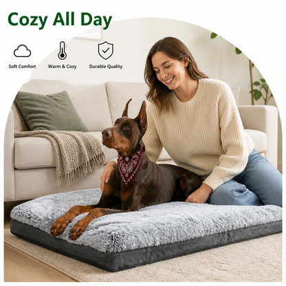 Warm Polyester Fiber Dog Bed (Pre-Assembled)