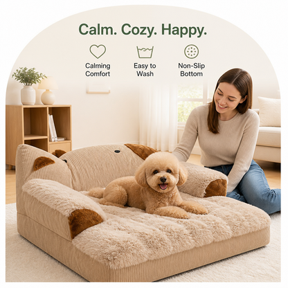 Calming Washable & Non-Slip Sofa Bed (Removable Cover)