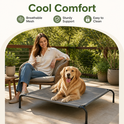 Cooling Breathable Mesh Elevated Dog Bed