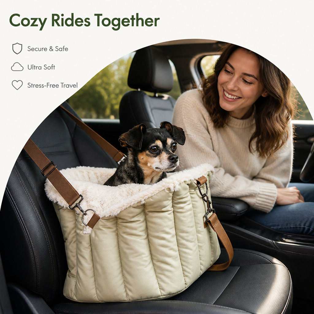 Plush Fleece Car Seat & Travel Carrier