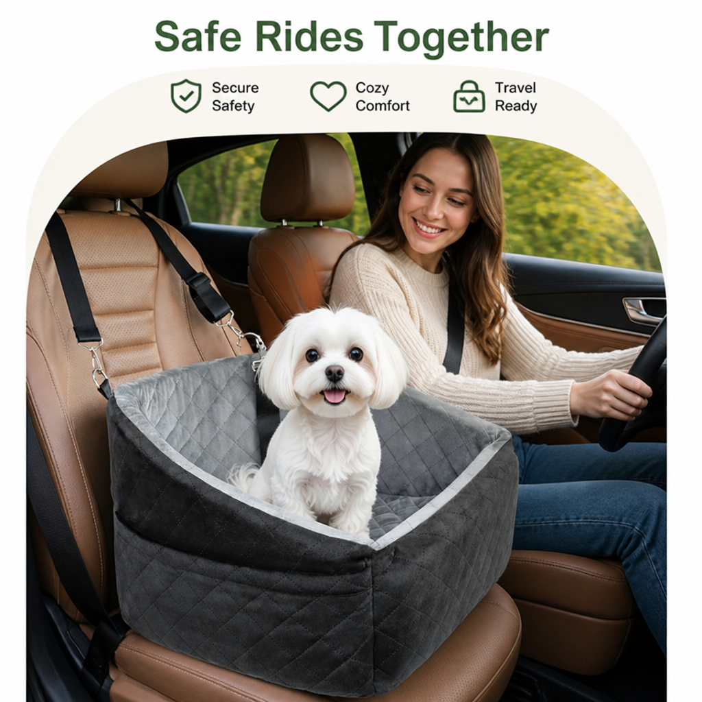 Detachable & Washable Safety Belt Car Booster Seat