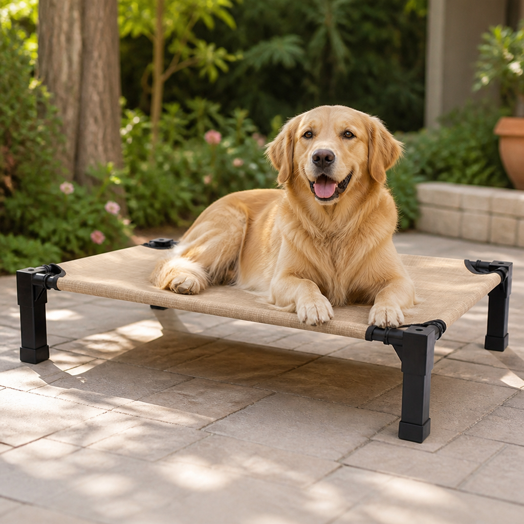 Elevated Washable Breathable Mesh Dog Bed