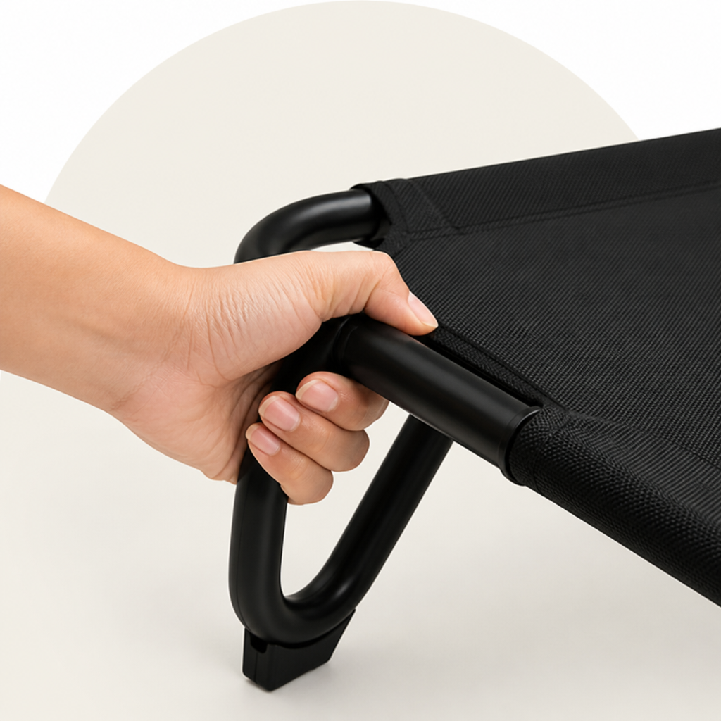 Elevated Iron Frame & Breathable Dog Bed (No Filler)