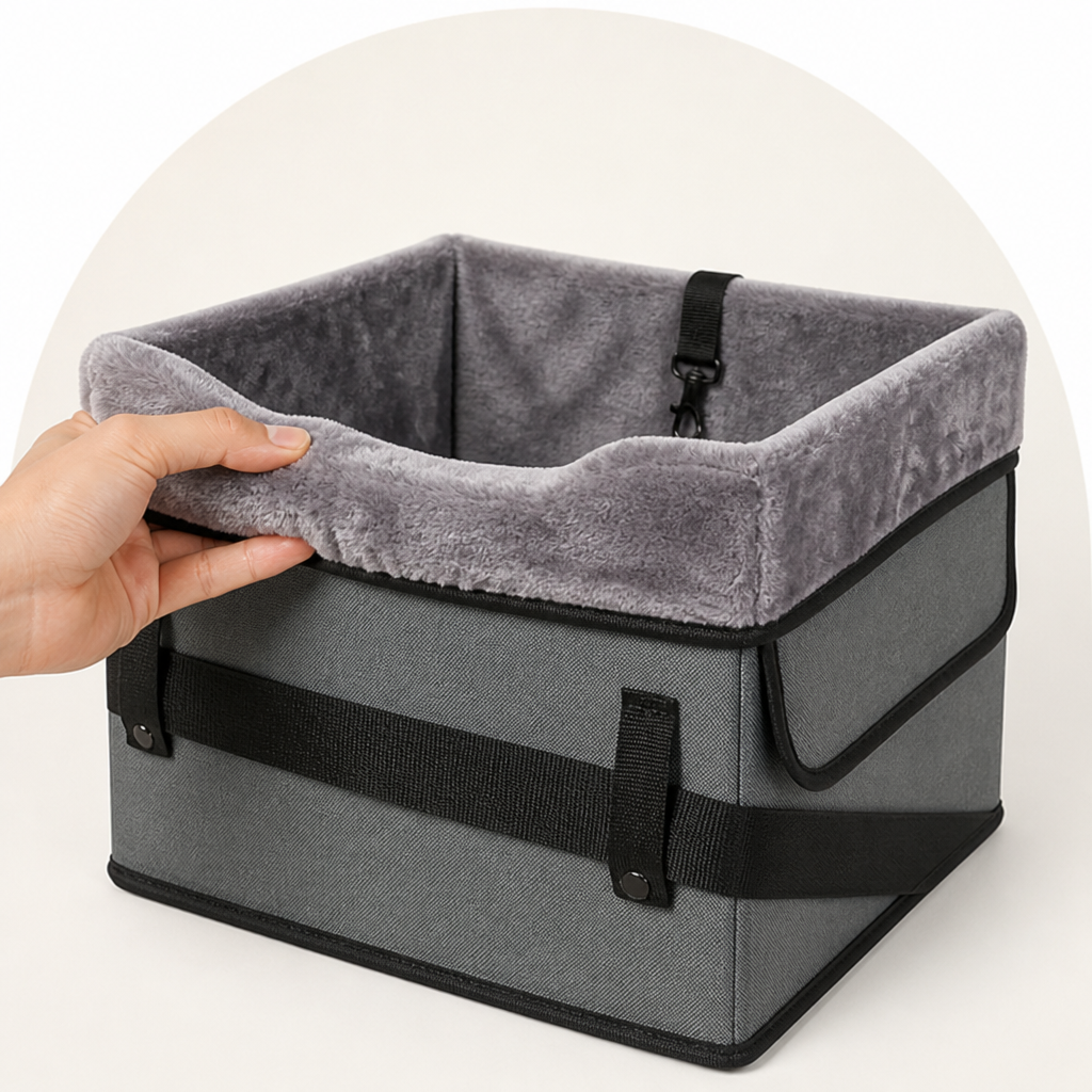 Clip-On Safety & Adjustable Dog Car Seat