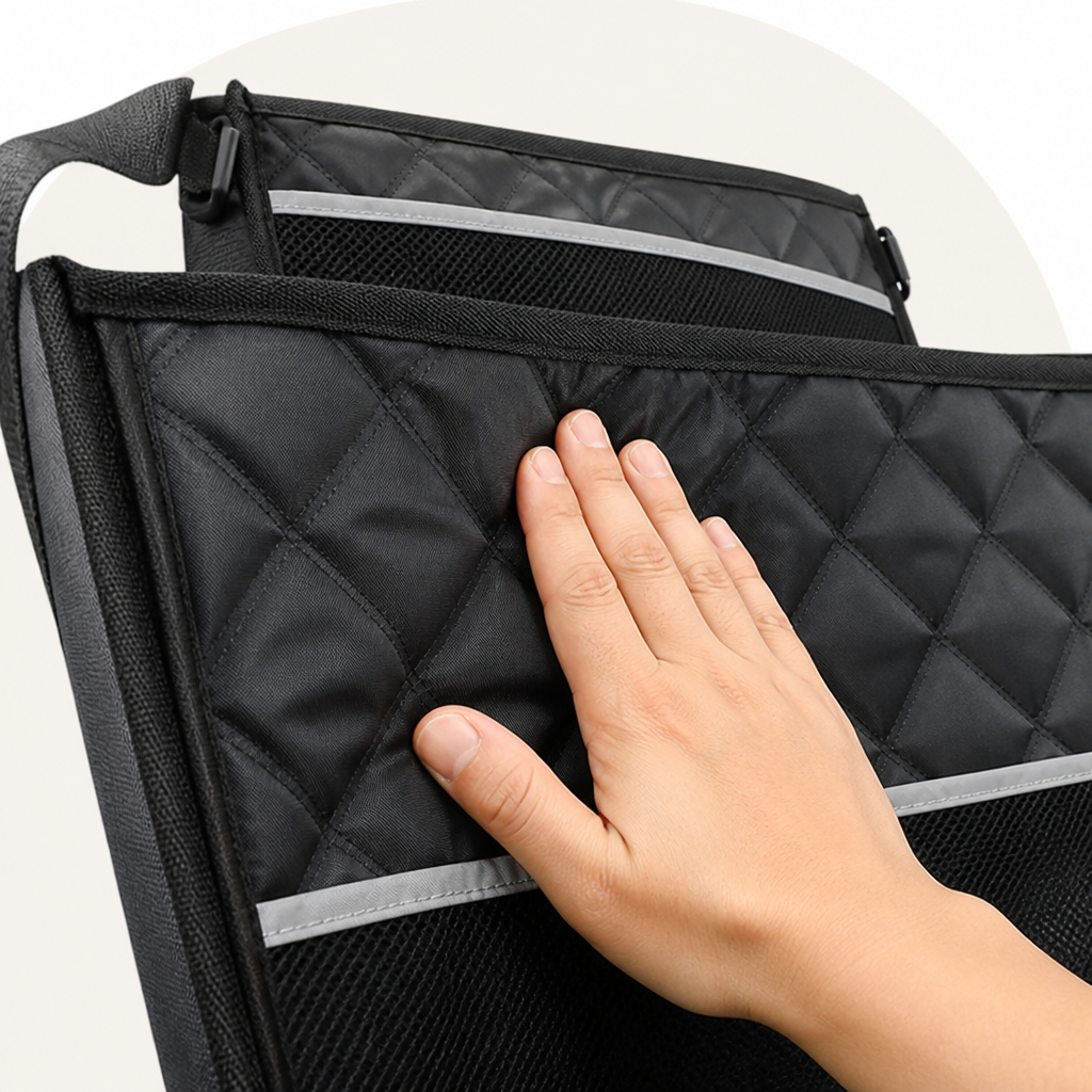 Oxford Fabric & Machine-Washable Car Seat Extender (Storage Pocket)