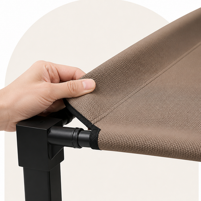 Elevated Cooling & Portable Dog Cot (Removable Canopy)