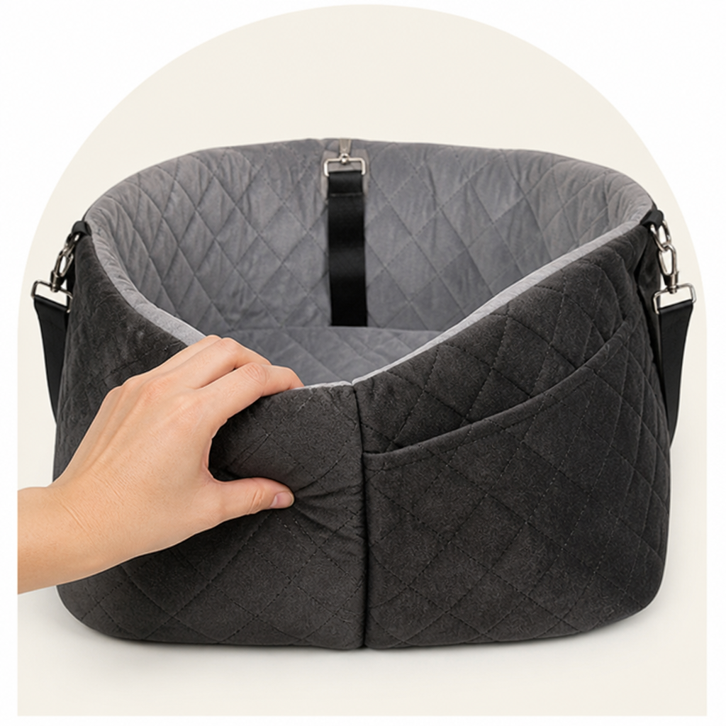 Washable Plush & Non-Slip Car Seat Booster