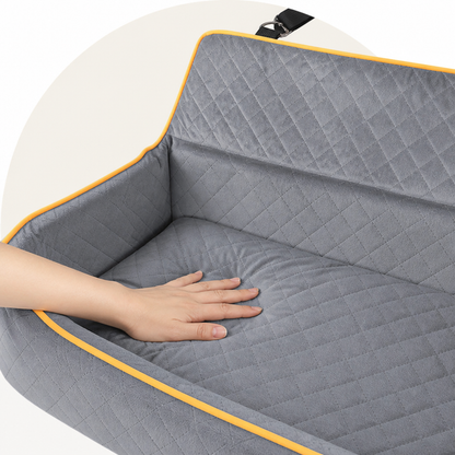 Thick Padded & Washable Booster Dog Car Seat (Detachable Cover)