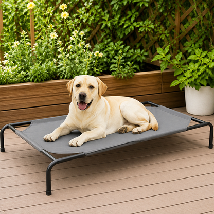 Elevated Cooling & Chew-Resistant Dog Bed