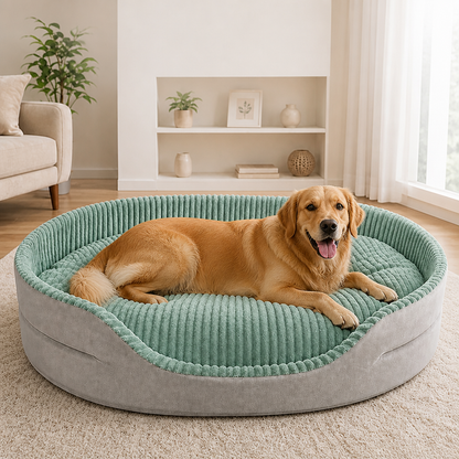 Thickened Orthopedic & Breathable Plush Dog Bed (Removable Cover)
