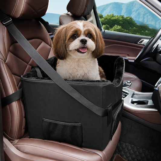 Padded Elevated Dog Car Booster (Removable Washable Cover)