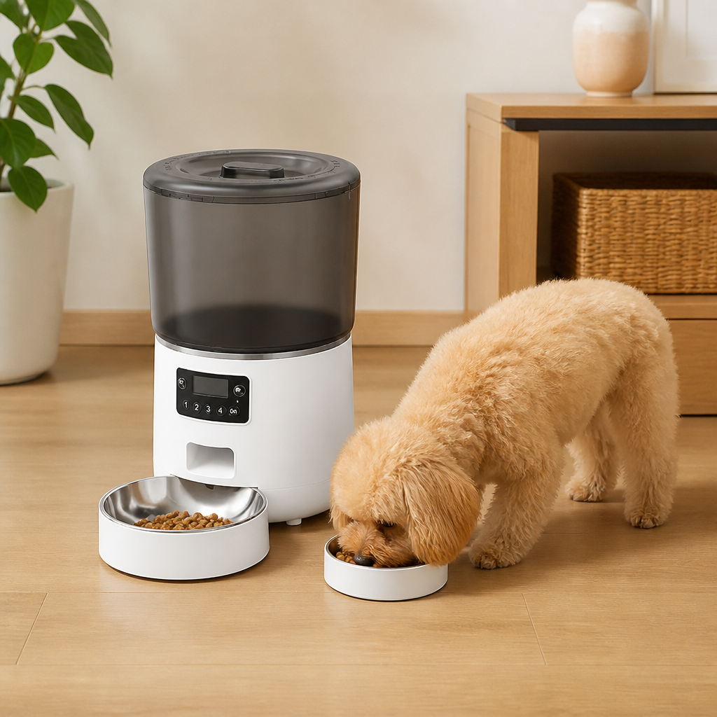 App-Controlled & Scheduled Automatic Pet Feeder (Detachable Stainless Bowl)