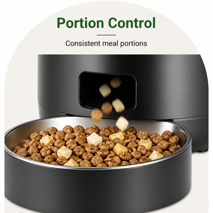 App-Controlled & Scheduled Automatic Pet Feeder (Detachable Stainless Bowl)