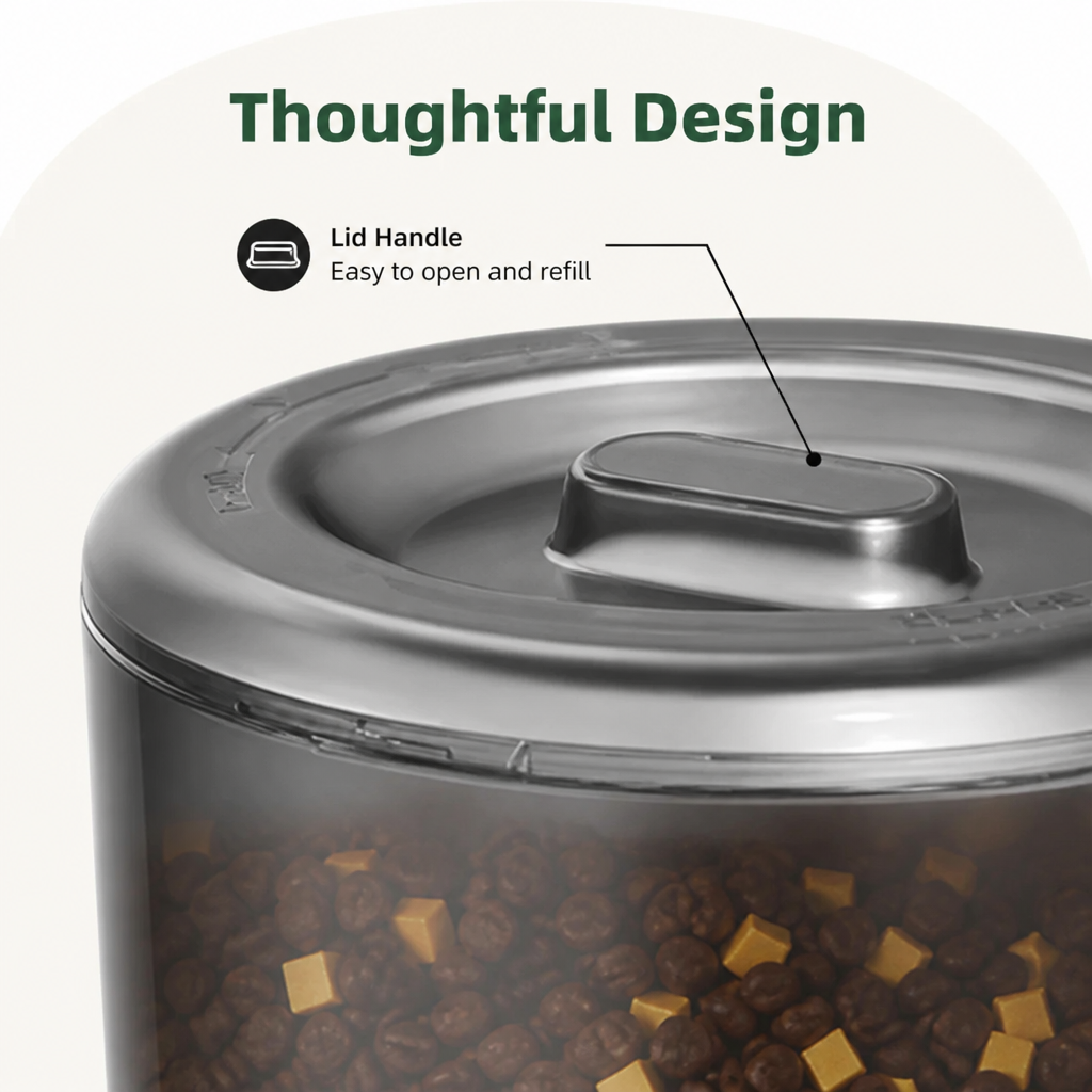 App-Controlled & Scheduled Automatic Pet Feeder (Detachable Stainless Bowl)