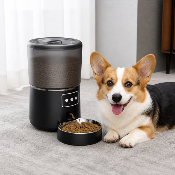 App-Controlled & Scheduled Automatic Pet Feeder (Detachable Stainless Bowl)