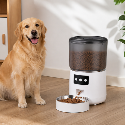 App-Controlled & Scheduled Automatic Pet Feeder (Detachable Stainless Bowl)