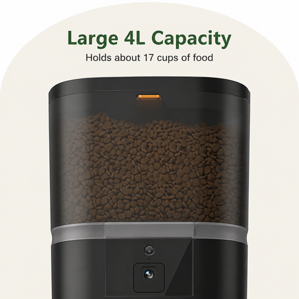 Built-In Camera & Portion-Control Automatic Feeder (4L)