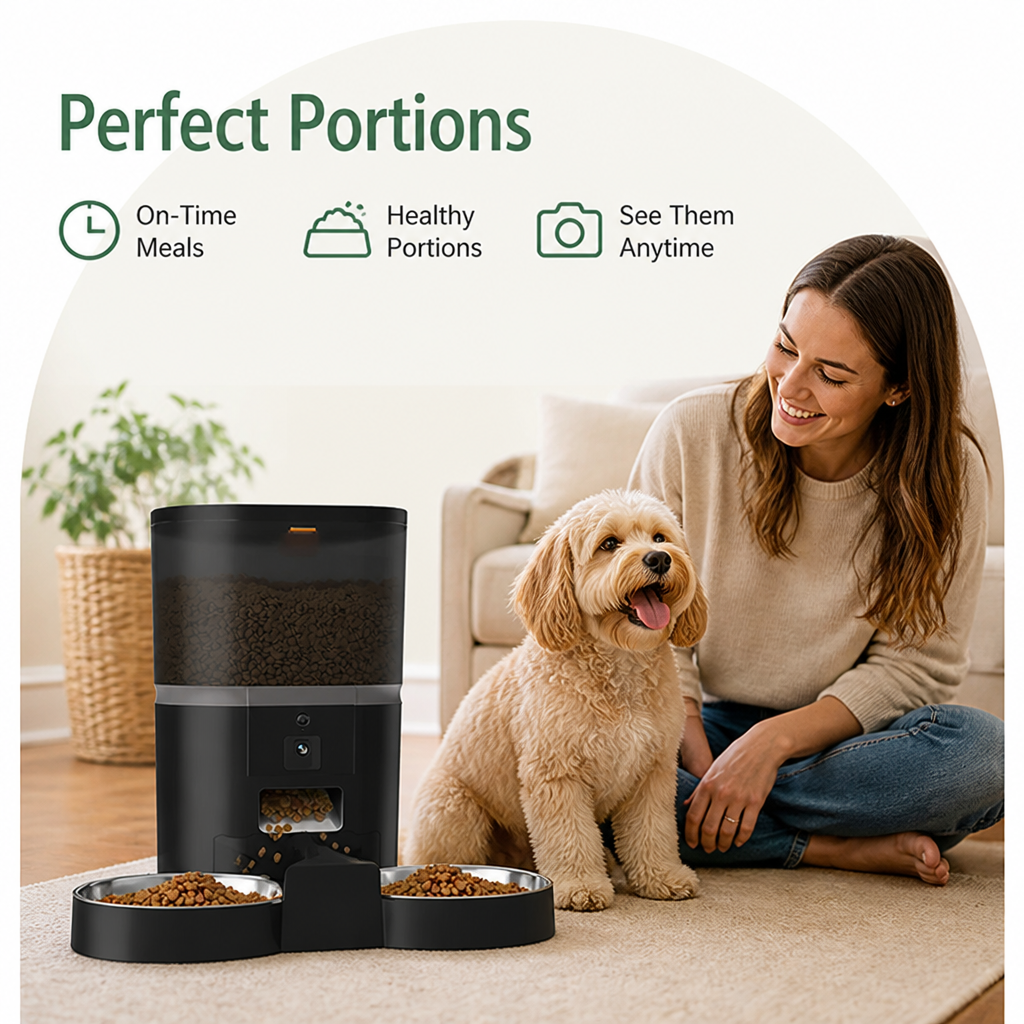 Built-In Camera & Portion-Control Automatic Feeder (4L)