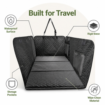 Detachable Hard-Bottom & Waterproof Back Seat Extender