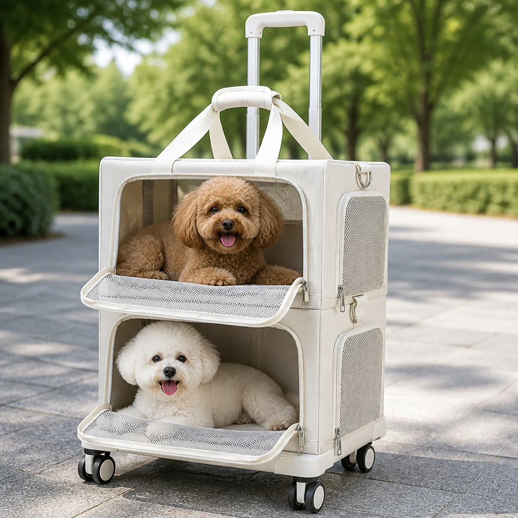 Double-Decker Convertible Wheeled Travel Carrier