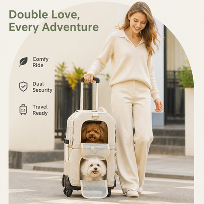 Double-Decker Convertible Wheeled Travel Carrier