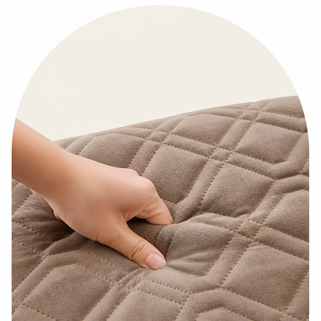 Geometric Scratch & Stain-Resistant Sofa Cover (L-Shaped)