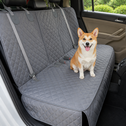Heavy-Duty 600D Oxford Waterproof & Non-Slip Back Seat Cover (Zippered Seat Access)