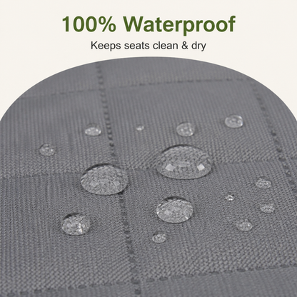 Heavy-Duty 600D Oxford Waterproof & Non-Slip Back Seat Cover (Zippered Seat Access)