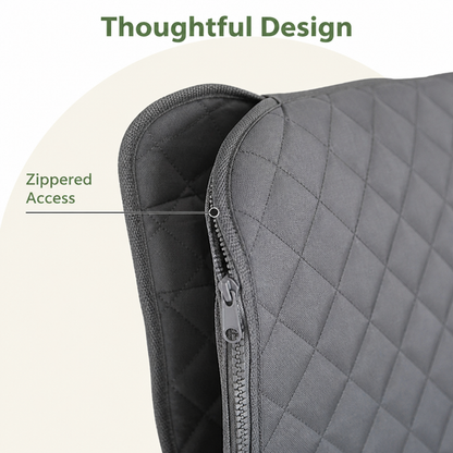 Heavy-Duty 600D Oxford Waterproof & Non-Slip Back Seat Cover (Zippered Seat Access)