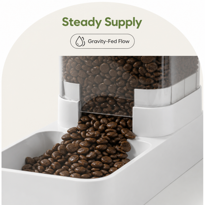 Large-Capacity Gravity Pet Feeder & Waterer