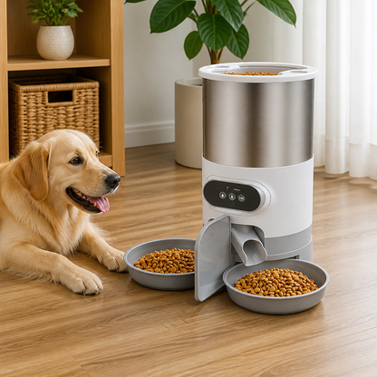 Programmable Portion Control & Infrared Anti-Overflow Pet Feeder