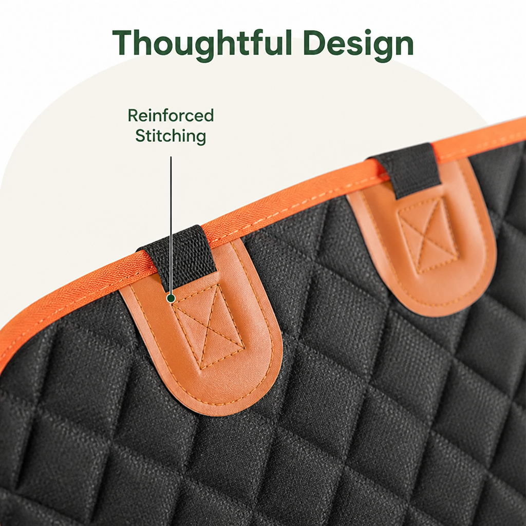 Waterproof Hammock Dog Car Seat Cover (Machine-Washable)