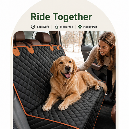 Waterproof Hammock Dog Car Seat Cover (Machine-Washable)