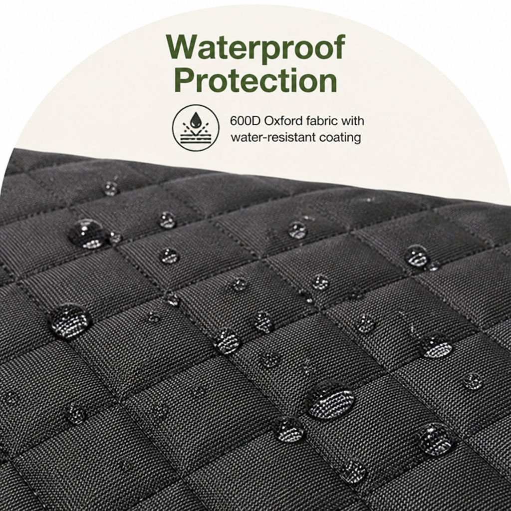 Waterproof Hard-Bottom Car Seat Extender (Removable & Washable)
