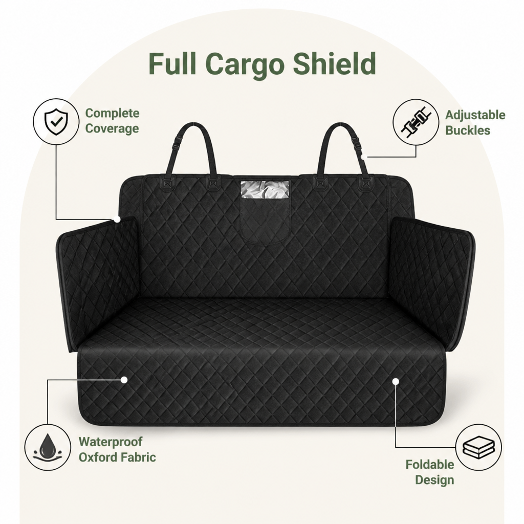 Waterproof Heavy-Duty Oxford SUV Cargo Cover (Foldable)